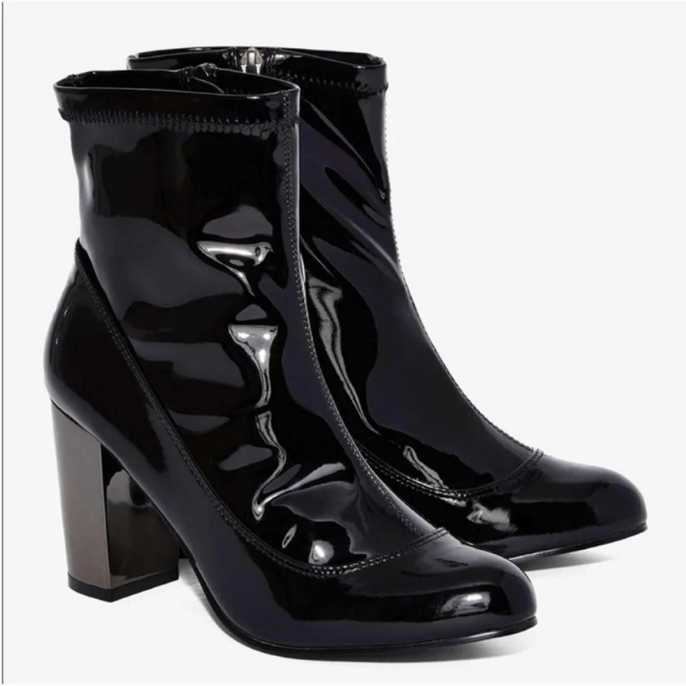 Nasty Gal Patent Booties - Picture 2 of 10